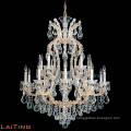 Maria Theresa Gold Clear K9 Crystal Chandelier LED Crystal Lustre Light for Kitchen Hallway LT-81146